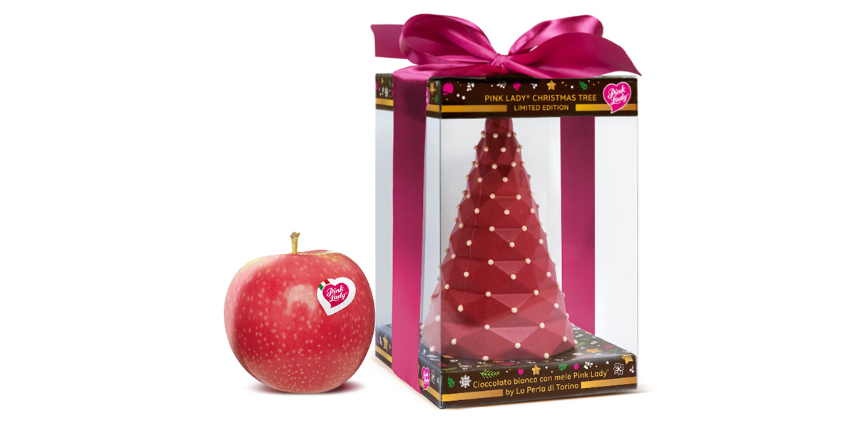 Un Natale in rosa tra gusto e artigianalità con il "Pink Lady® Christmas Tree"